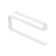 Hitch paper towel holder, suspended under the shelf, white