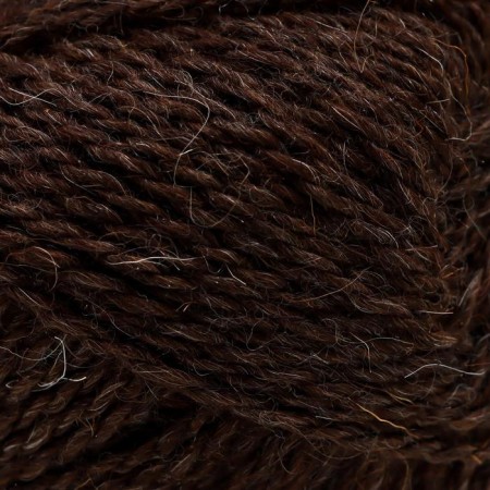 Yarn "sheep wool" 100% wool 200m/100g (251 brown)-2