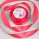 Satin tape, 25 mm × 23 ± 1 m, coral color No. 129