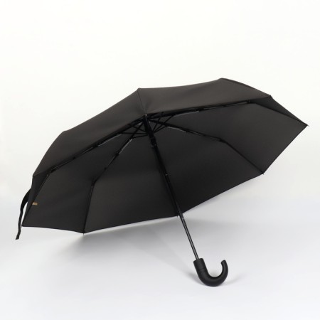 Automatic umbrella "monoton", 3 additions, 8 spokes, r = 48 cm, black color-2