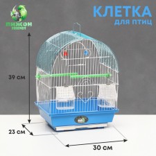 A cage for a poultry compiled BD-1/3C, 30 x 23 x 39 cm, blue