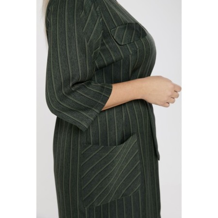 Female dress, size 56, green color-5