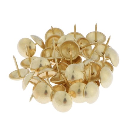 Tundra nails, decorative, 19x22 mm, gold, 50 pcs-4