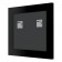 Mirror in the baguette frame, poisoned silver 52 mm, 73x73 cm