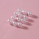Sewing pearls, d = 6 mm, 500 g, white color