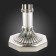 ST LUCE bedside lamp. SL1121.104.01. Oleo. 1x40 W, E14, 38x38x60 cm, Nickel color