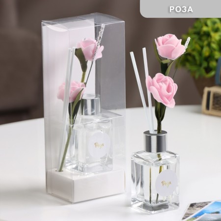 Aromatic diffuser with a “classic” flower, 50 ml, rose, “wealth of aroma”