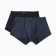 A set of men's panties boxers (2 pcs.), The color is dark blue /black, size 48 (m)