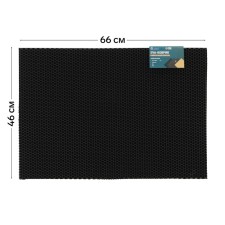 Rug EVA Universal Grand Caratt, honeycomb 46 x 66 cm, black