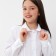 School blouse for a girl, white color, height 128 cm