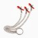 BDSM Assessoir Okpoki, clamps for nipples and clitoris, metal, red