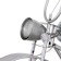 Moped chandelier E14 40W+ 2LED silver 62x18x33 cm