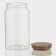 Glass of glass for bulk products with a bamboo cover "Eco", 1 l, 10 × 18 cm