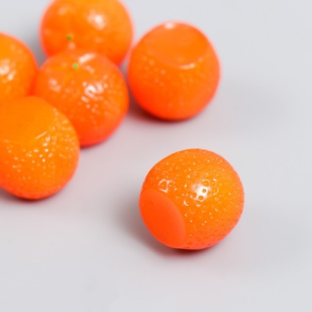Decor for the work of acrylic "Orange" set 6 pcs Orange 1.5x1.5x1.6 cm-1