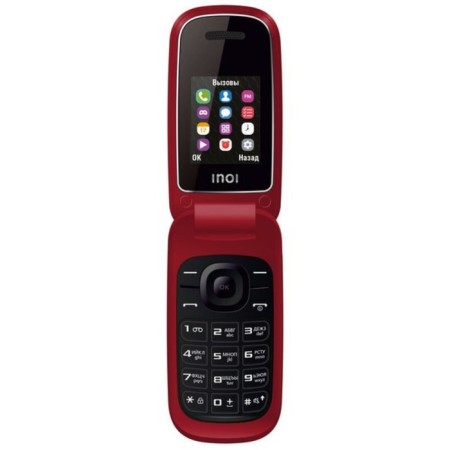 Cell phone INOI 108R 1.8, Microsd, 0.3MP, 2 SIM, red