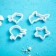 A set of forms for cutting the cookies of the share “underwater world”, 8 objects, white color