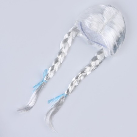 Carnival set "Magic Snow Maiden": hat, mittens, wig with pigtails, p. 56–58 cm-10