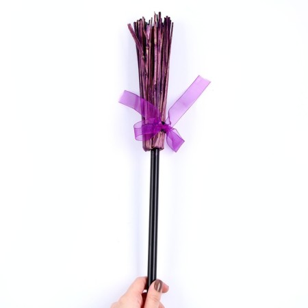 Carnival set "Magic", purple hat, broom, bag-6