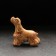 Porcelain figurine "American Cocker Spaniel", chocolate