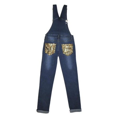 Semicunner jeans for girls, height 164 cm, blue color-1