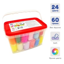 Modeling dough 24 colors, 1440 g, 