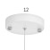 Chandelier 1066/3wt e27 60W white 90x20x90 cm Bayerlux