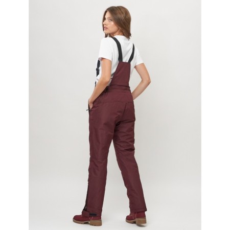 Semi -combinezone ski female, burgundy color, size 50-10