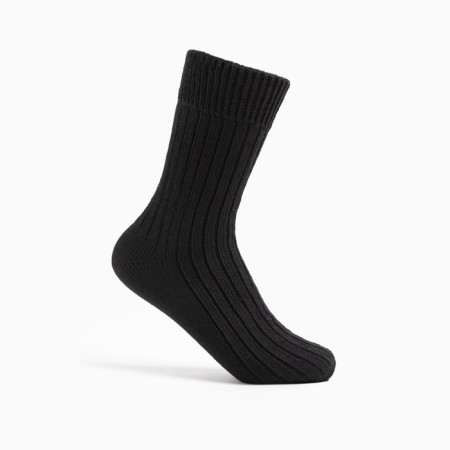 Socks men's woolen color black scar, size 29
