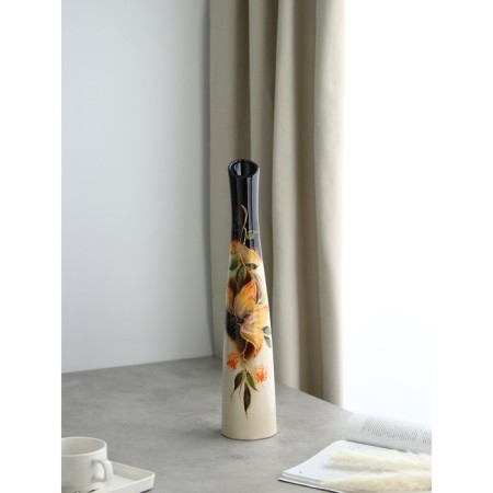 Ceramic vase "Beatrice", floor, colorful, 46 cm, author's work-4