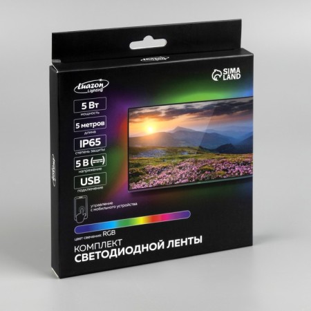 LEAZON LIGHTING 5 m, IP65, SMD5050, 30 LED/m, USB, RGB, RGB remote control.-14