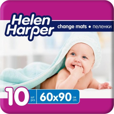 Children's absorbent diapers Helen Harper, size 60x90, 10 pcs.