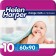 Children's absorbent diapers Helen Harper, size 60x90, 10 pcs.