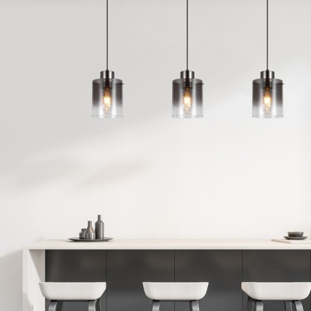 Suspended lamp with a glass plafon Trim, 40W, E27, 15x15 cm-3