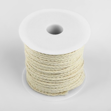 Weaving cord, cotton, d = 3 mm, 50 ± 1 m, without core, white color-4