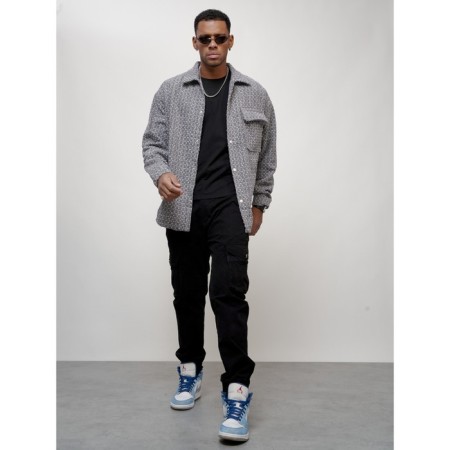 Male windbreaker, size 56, gray color-13