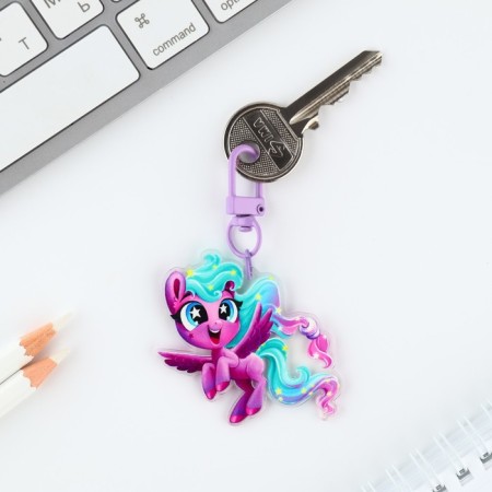 Acrylic keychain "Milash" with carbine, 5.2 x 5.5 cm-2