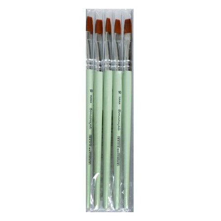 Synthetics brush is flat, Hana embody No. 10 (hair length 16 mm), short dull handle-3