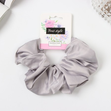Hair elastic band "Orbit" color, 13 cm, gray-1