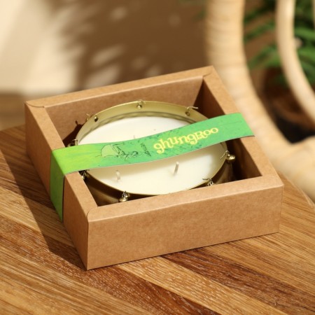 Aromatic candle "Ghungroo OURLI" 120 gr, soy wax, Vetivert-2