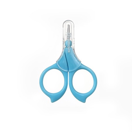Children's manicure scissors, with a protective cap, type 2, blue color-3