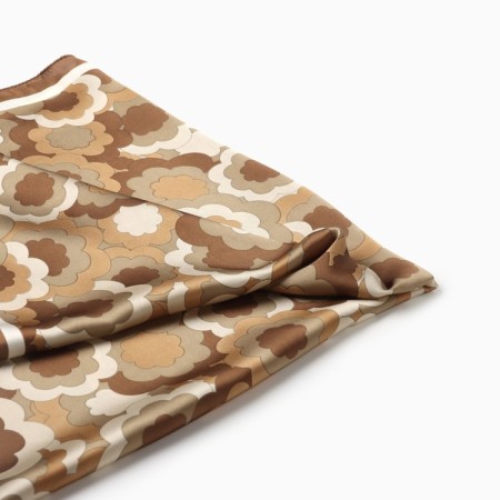 Women's scarf minku rr 70*70 cm, col. brown-1