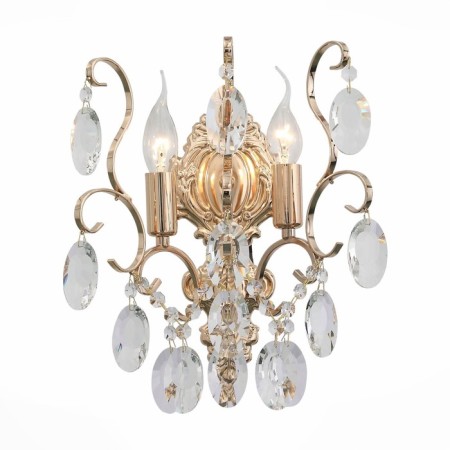 Sconces st. SL846.201.02. OoreCchini. 2x40 watts, E14, 25.5x38 cm, golden color