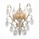 Sconces st. SL846.201.02. OoreCchini. 2x40 watts, E14, 25.5x38 cm, golden color