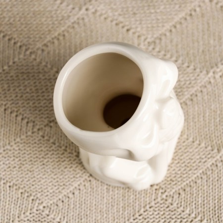 Skeleton Kashpo 10x7.5cm, white-4