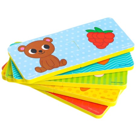 Soft puzzle for kids "Who eats what?", 5 puzzles, crush me-2