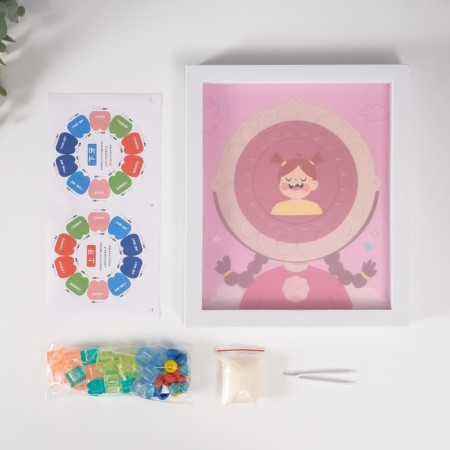 Photo frame plastic 9x9 cm "Milk tooth" pink 2x23x27 cm-12