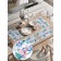 A set of napkins for setting the table "Family of Snowmen", rectangular, rounded edges, size 30x46 cm, 4 pcs