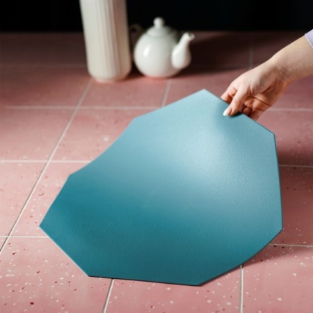Serving napkin on the TEM table, 38 × 38 cm, blue color-7