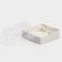 Confectionery packaging, Makarun box with PVC lid, Just for You, 12 x 12 x 3.5 cm