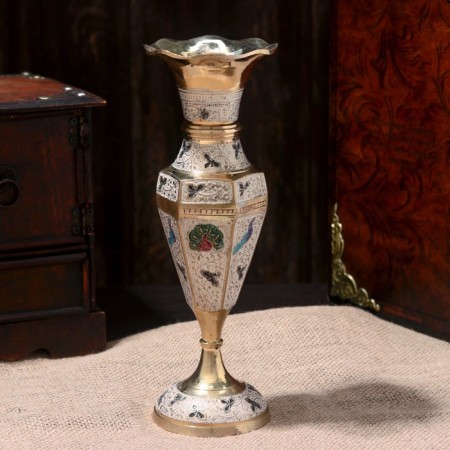 VAZ "Branch" Brass 8.5x8.5x24 cm-1